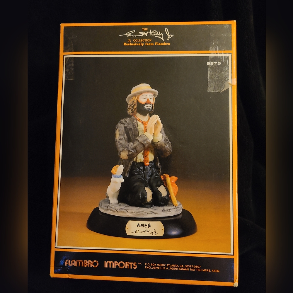 1987 Emmett Kelly 'Amen' Limited Edition #8216 of 12000